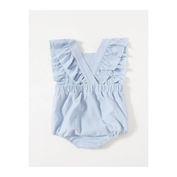 Baby Girl Ruffle Trim Bodysuit 3-6 months NWT - Picture 4 of 4